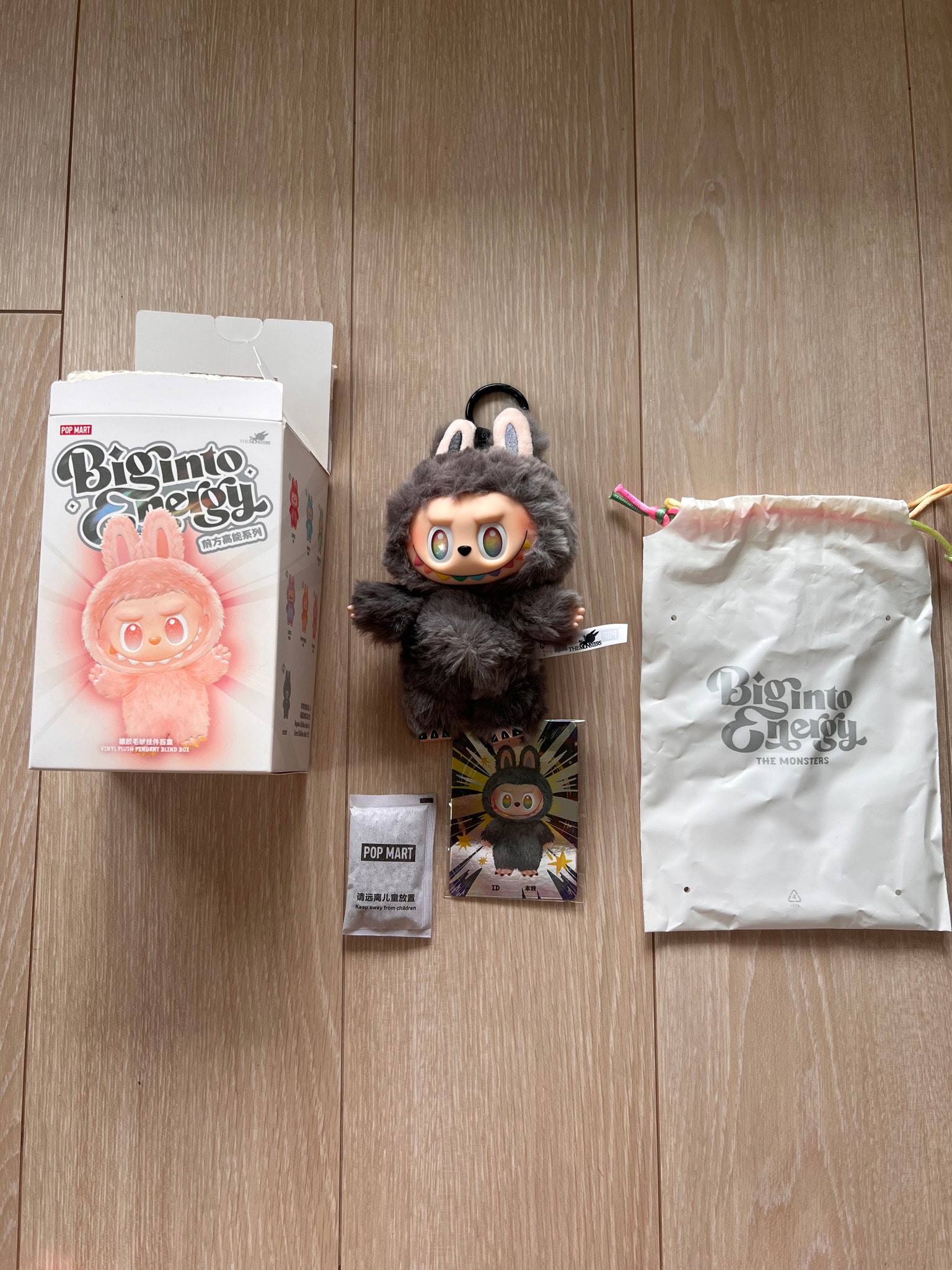 POP MART THE MONSTERS (LABUBU) Big into Energy Series Plush Pendant ID (Secret)