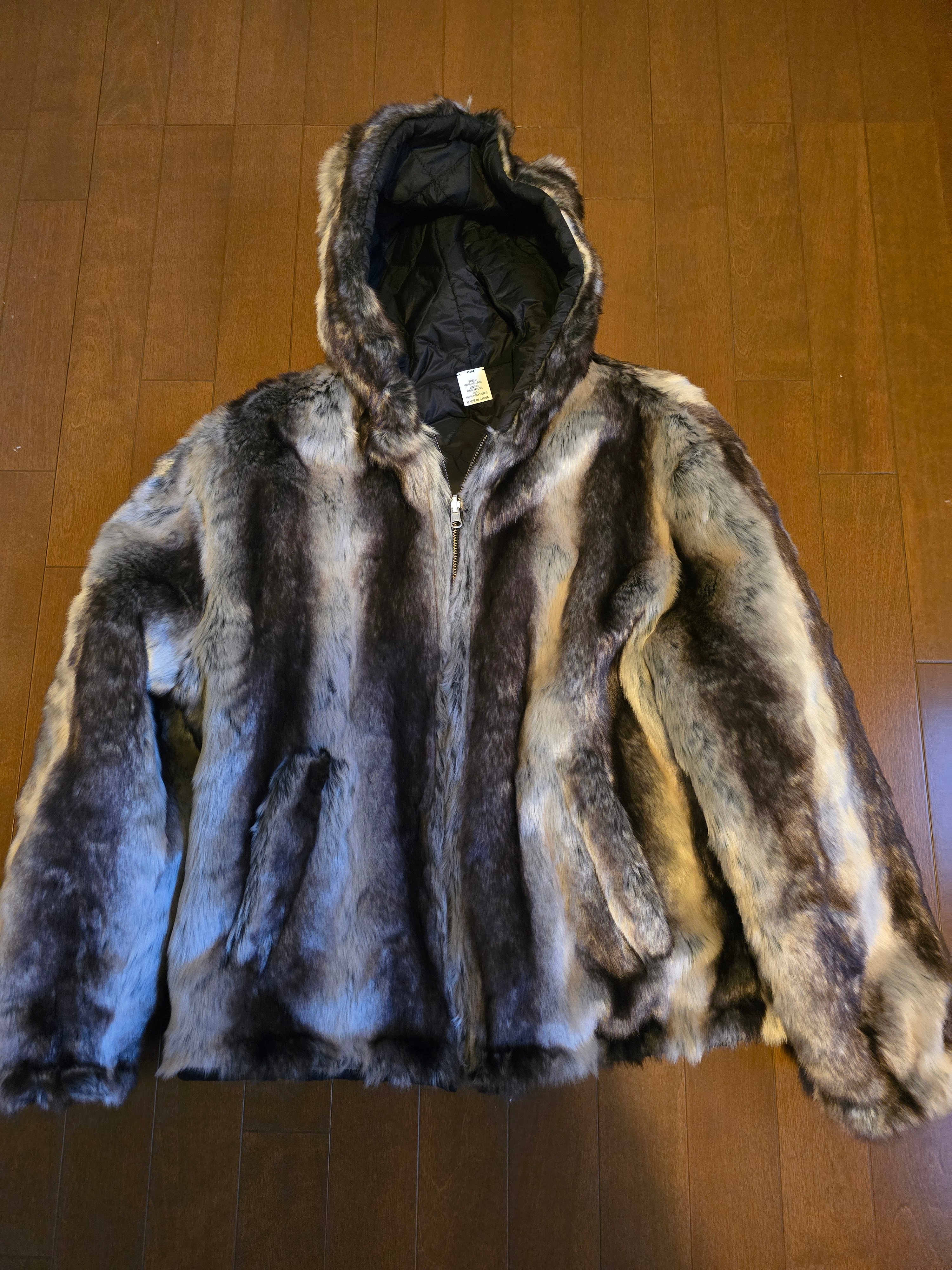 Supreme Faux Fur Reversible Hooded Jacket 