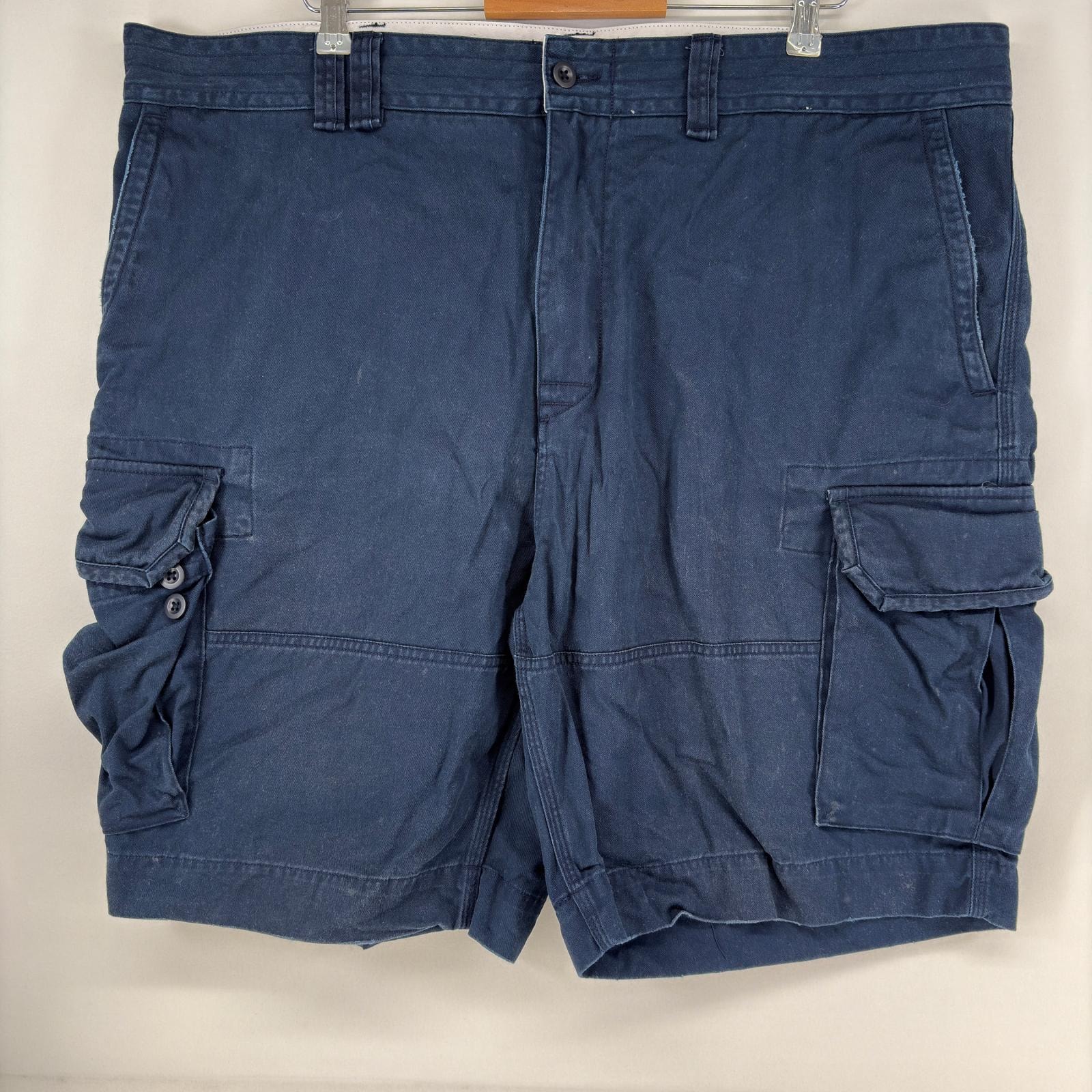 古着 ポロ・ラルフローレン POLO RALPH LAUREN ショートパンツ カーゴパンツ ハーフパンツ ポロチノ 大きいサイズ w44 ネイビー メンズ