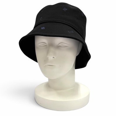 極美品 エルメス ハット ボブ デビーチャームズ ブラック レディース 58