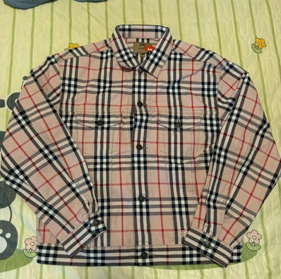 Supreme x Burberry Denim Trucker Jacket "Pink"