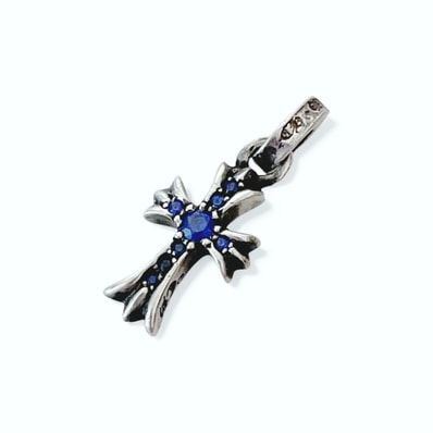 Chrome Hearts CH Cross Baby Fat Charm with Sapple Pave "Sapple Pave"