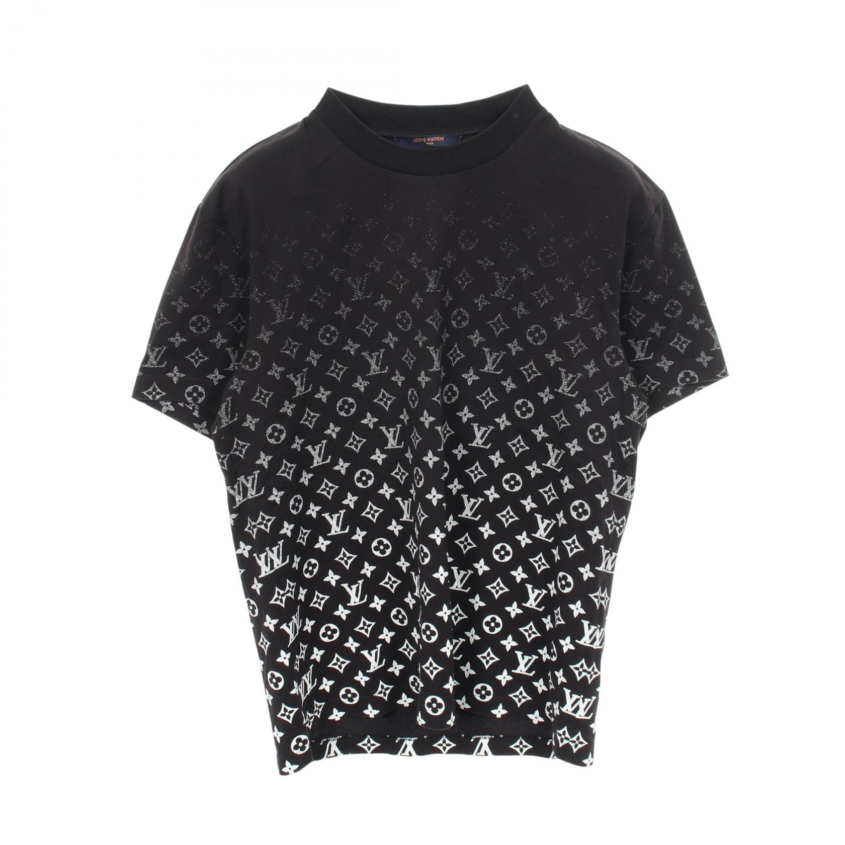 ルイ・ヴィトン LOUIS VUITTON モノグラム グラディエント 半袖Tシャツ 衣料品 トップス コットン メンズ ブラック系 RM202 NPG HJY77W 【中古】