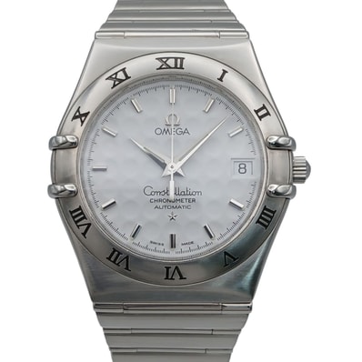 OMEGA オメガ コンステレーション アーニーエルスモデル 1500本限定 ゴルフダイヤル 35mm 腕時計 1506.20 ステンレススチール シルバー ホワイト メンズ【中古】