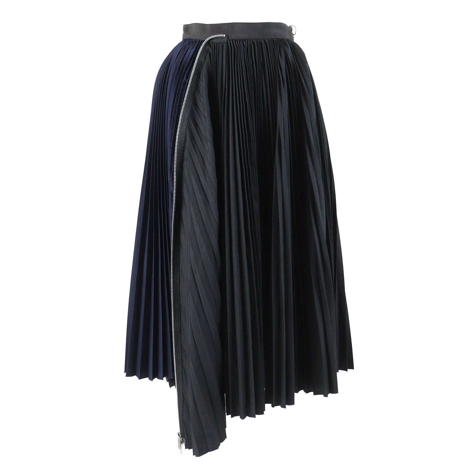 sacai Cotton Poplin Zipper Skirt "Black"