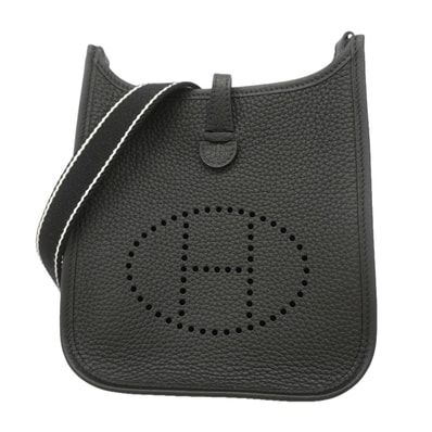 【6ic3919】エルメス ショルダーバッグ エヴリンTPM トリヨンクレマンス ブラック シルバー金具 K刻印【中古】レディース