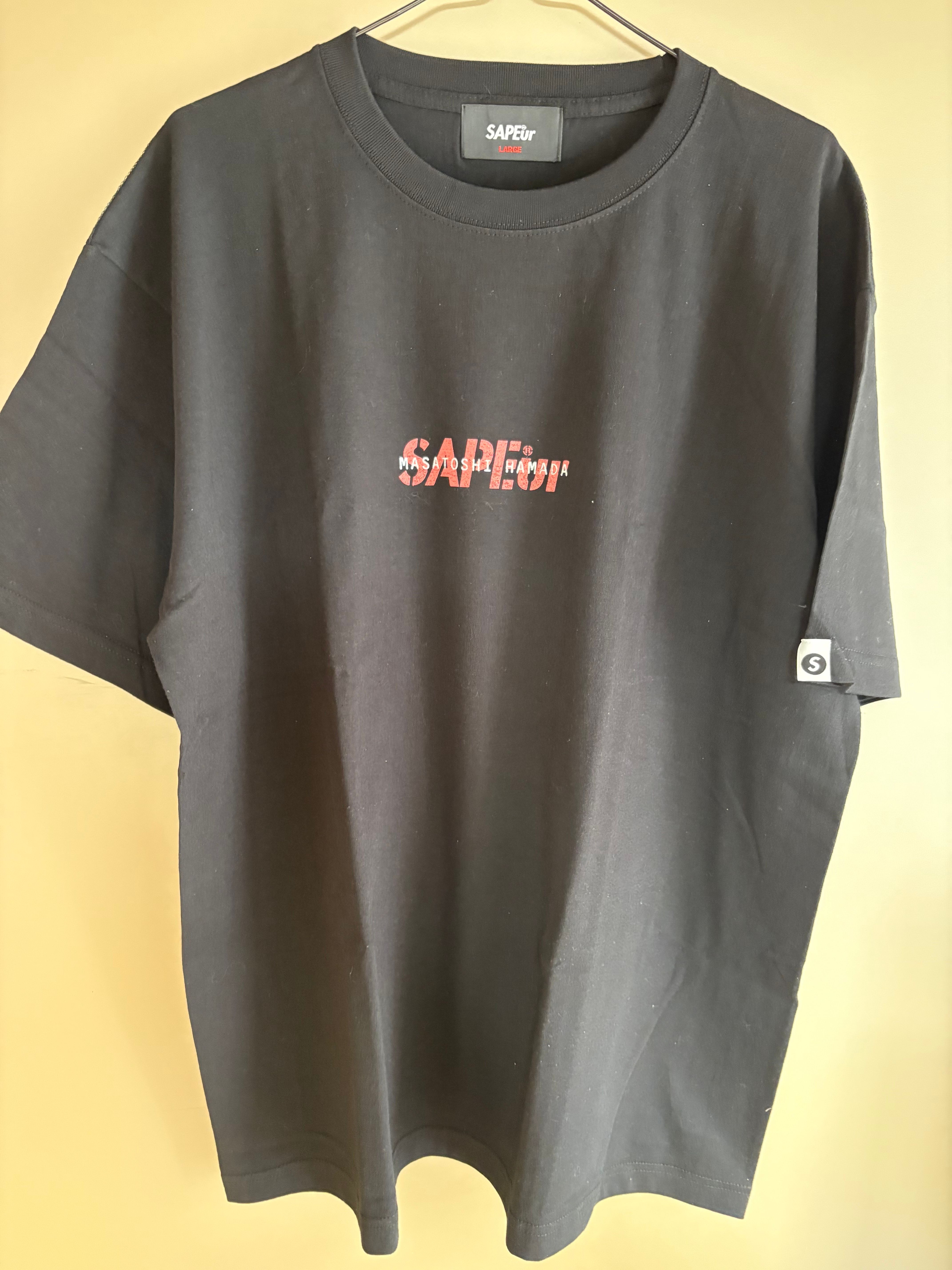 SAPEur x MASATOSHI HAMADA Coralpink S/S Tee "Black"