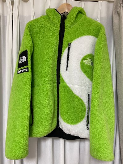 Supreme x The North Face S Logo Hooded Fleece Jacket "Green"