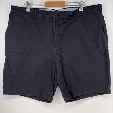 古着 トミーヒルフィガー TOMMY HILFIGER ショートパンツ チノパン ワンポイント ハーフパンツ 大きいサイズ w42 ブラック メンズ