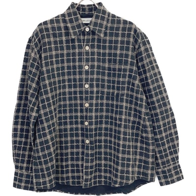 アワーレガシー 25SS ABOVE SHIRT BLACK FISHNET CLOTH 46