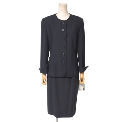 ■美品■OLD Dior オールドディオール スカートスーツ サイズ9 セットアップ ノーカラージャケット タイトスカート ブランド古着【中古】20251110/RA6552