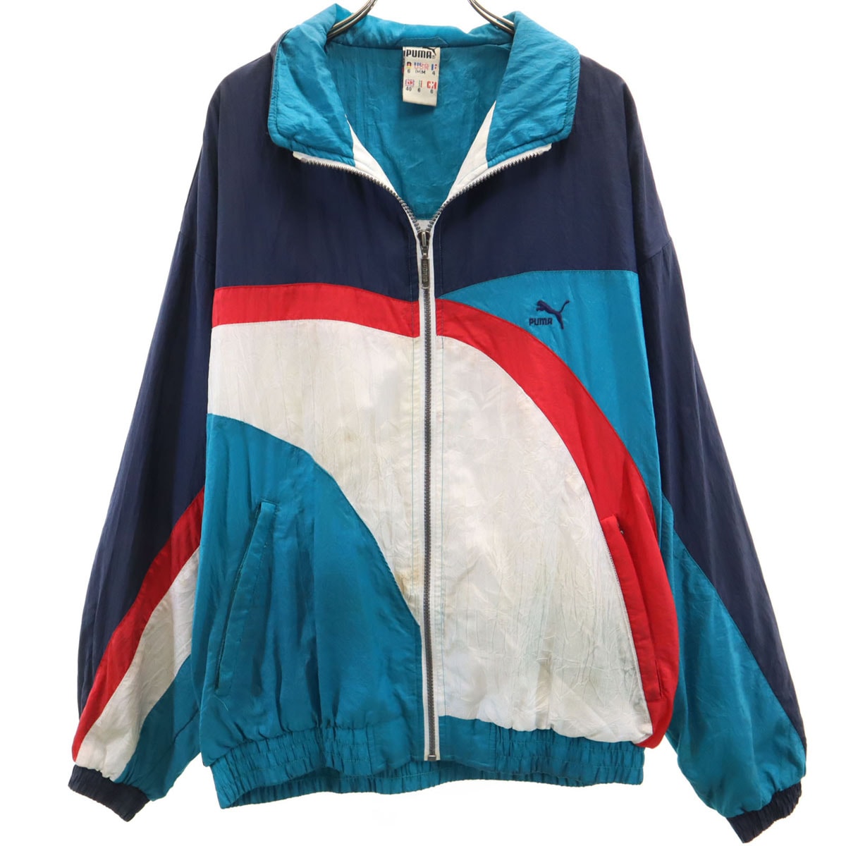PUMA プーマ 80s 90s オールド 長袖 ナイロンジャケット M