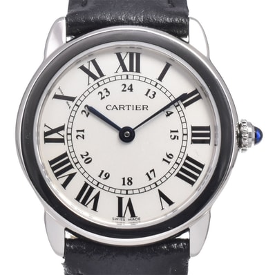 カルティエ CARTIER WSRN0019 ロンド ソロ ドゥカルティエ シルバー クォーツ レディース 美品 保証書付き 腕時計 J#150555