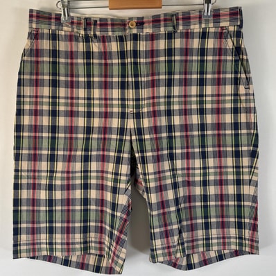 古着 90's/90年代 ポロバイラルフローレン Polo by Ralph Lauren ショートパンツ 半ズボン チェック ハーフパンツ w36 マルチカラー メンズ