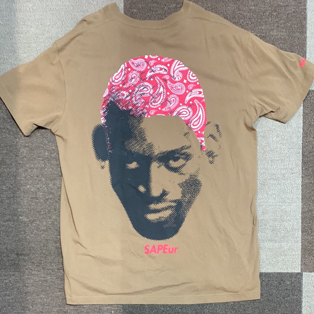 SAPEur 5th Anniv. RED Paisley Head S/S Tshirt "Brown"