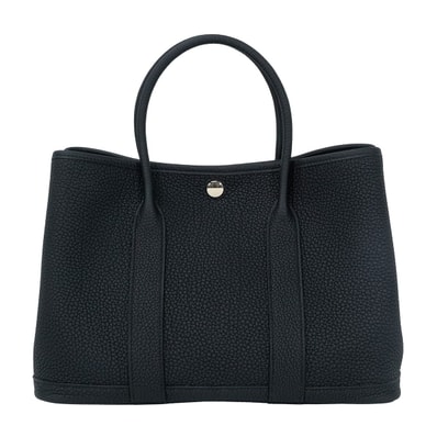 【恵比寿明治通り店】HERMES エルメス トートバッグ ガーデンパーティ 30 TPM 黒 (ブラック) ネゴンダ シルバー金具 G刻印 新品