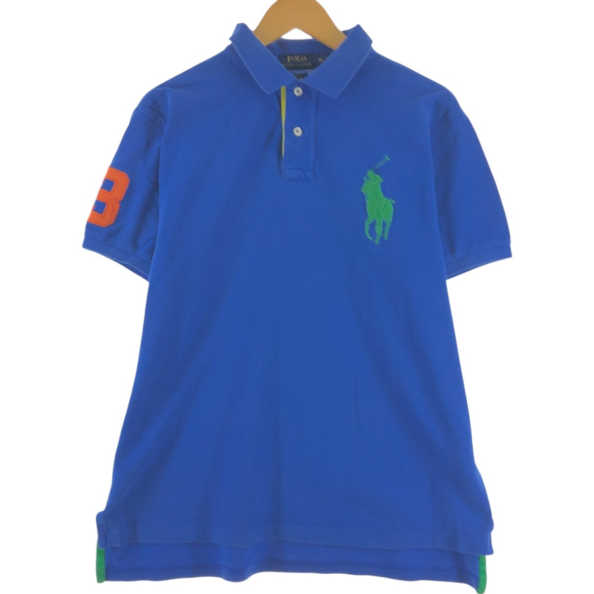 古着 ラルフローレン Ralph Lauren POLO RALPH LAUREN CUSTOM FIT ビッグポニー 半袖 ポロシャツ メンズXL相当/eaa546016