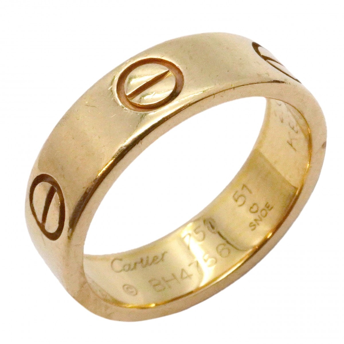 【6jcb0920】カルティエ リング ラブ K18YG イエローゴールド #51【中古】レディース