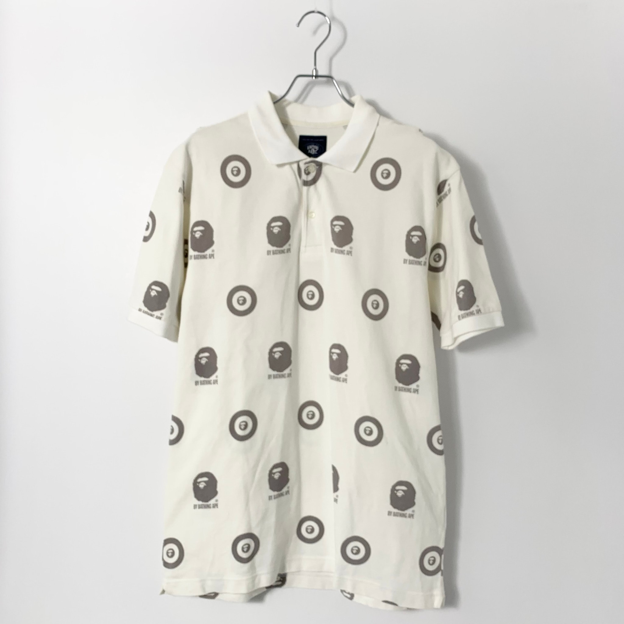 A BATHING APE polo shirt "White"