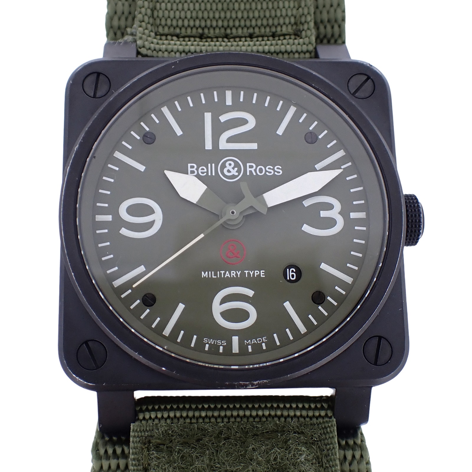 Bell&Ross ベル&ロス BR 03-92 ミリタリー デイト BR 03-92-S メンズ 腕時計