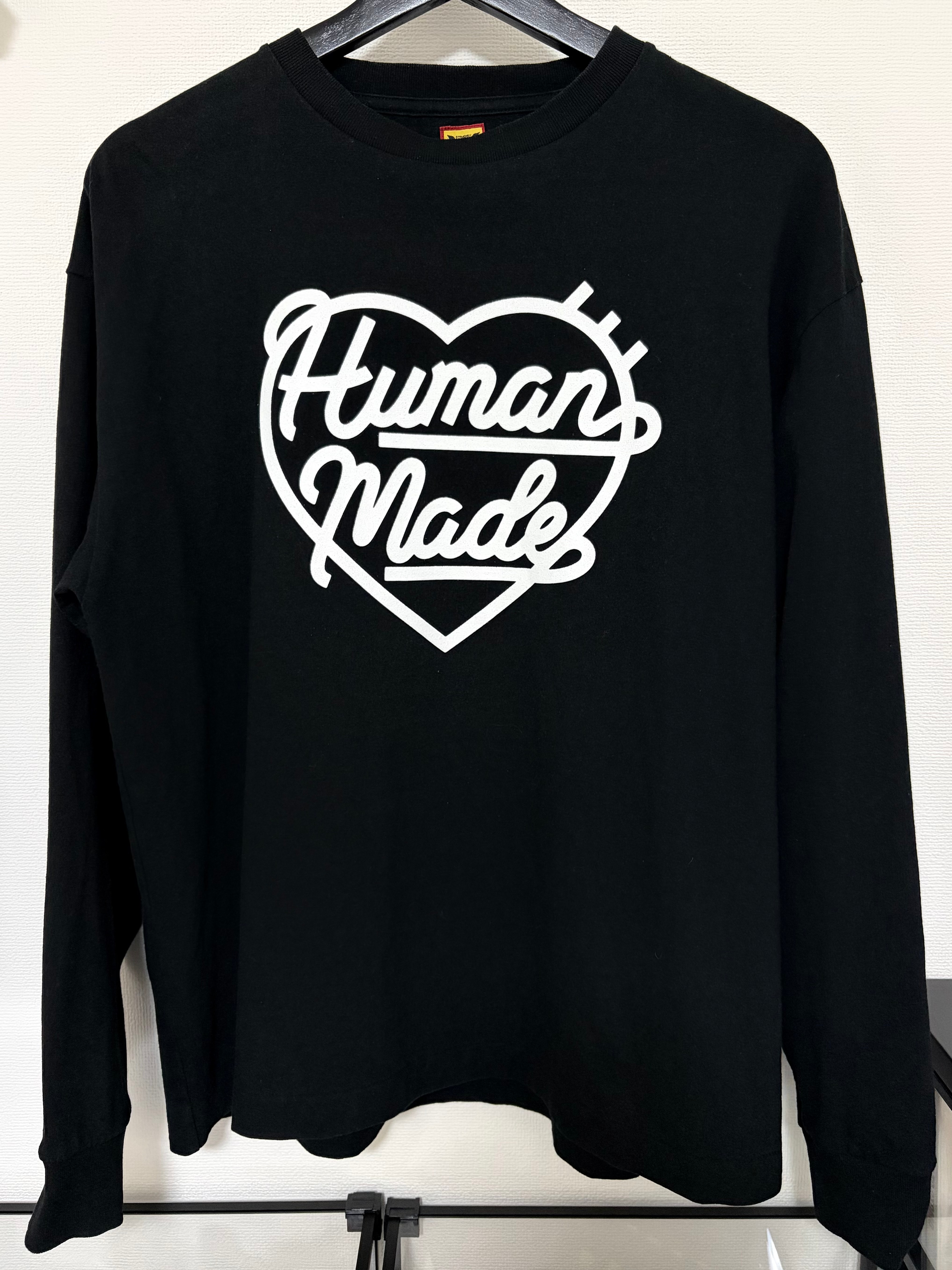 HUMAN MADE HEART L/S T-SHIRT "Black"