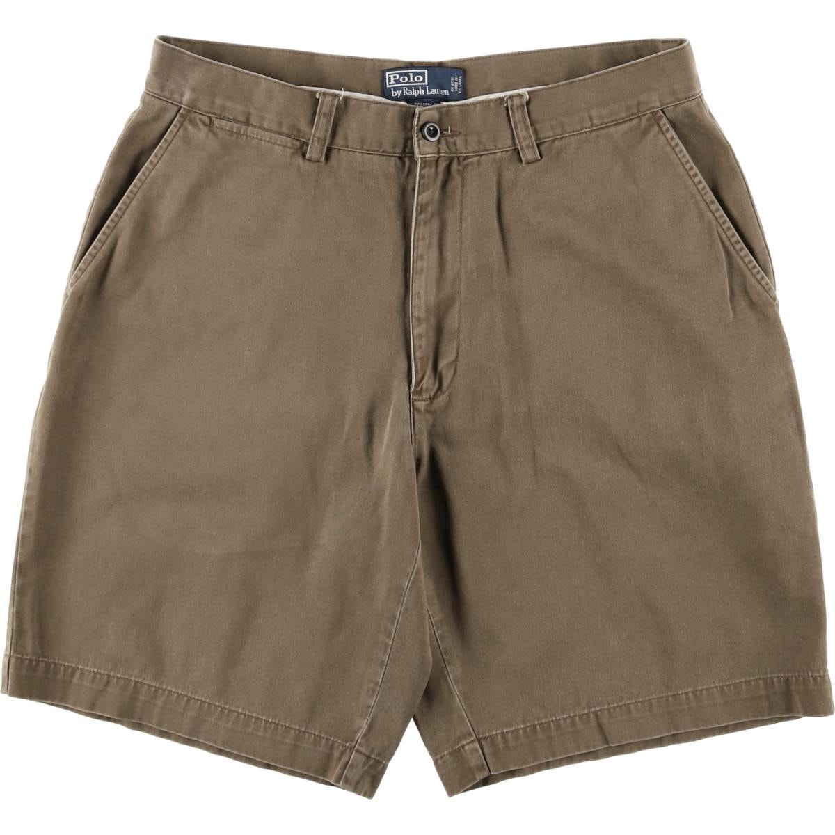 古着 ラルフローレン Ralph Lauren POLO by Ralph Lauren ロゴパッチ コインポケット付き チノショーツ ショートパンツ メンズw32相当/eaa583404
