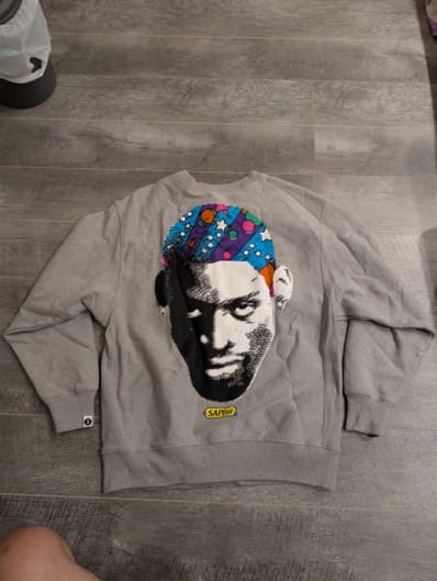 SAPEur 70S Pop Head Crew Neck "Gray"