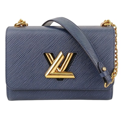LOUIS VUITTON ルイ・ヴィトン ツイストMM アンディゴブルー ショルダーバッグ M53090 エピレザー ブルー レディース【中古】