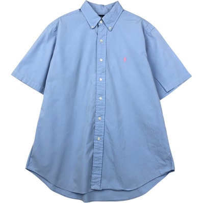 古着 ラルフローレン Ralph Lauren CLASSIC FIT 半袖 ボタンダウンシャツ メンズL相当/eaa674504