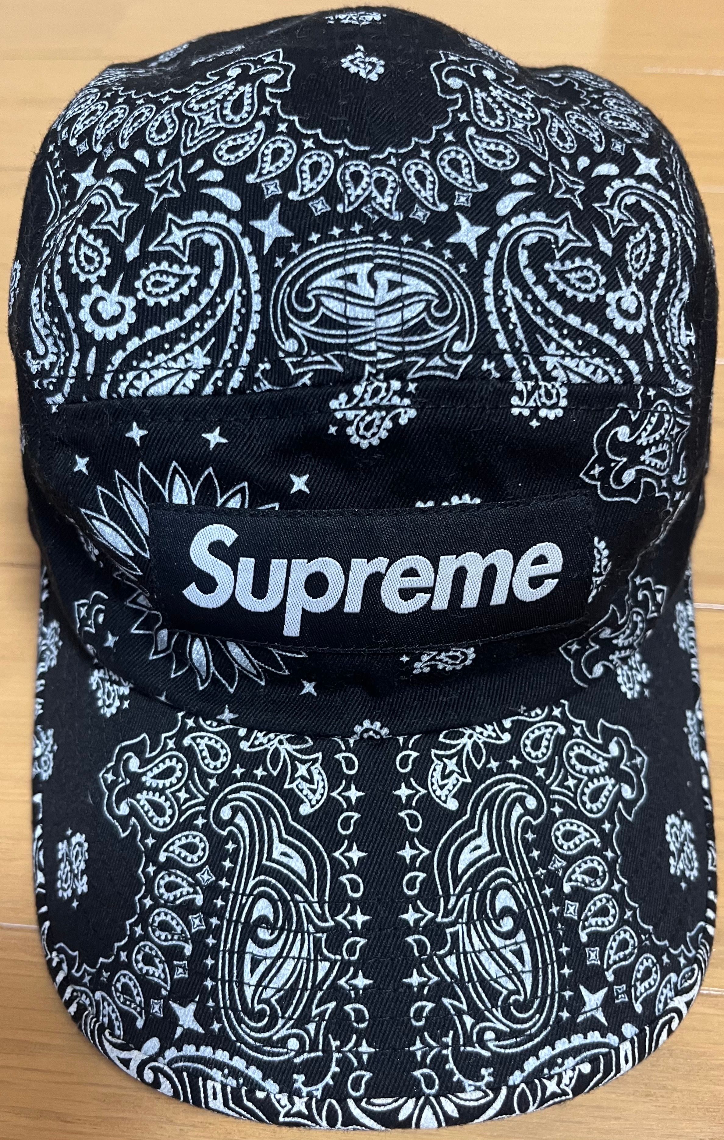 Supreme Bandana Camp Cap "Black"