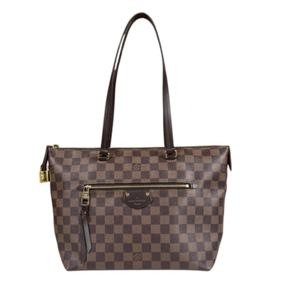 ルイヴィトン イエナPM ダミエ トートバッグ ダミエキャンバス N41012 ブラウン レディース LOUIS VUITTON 中古