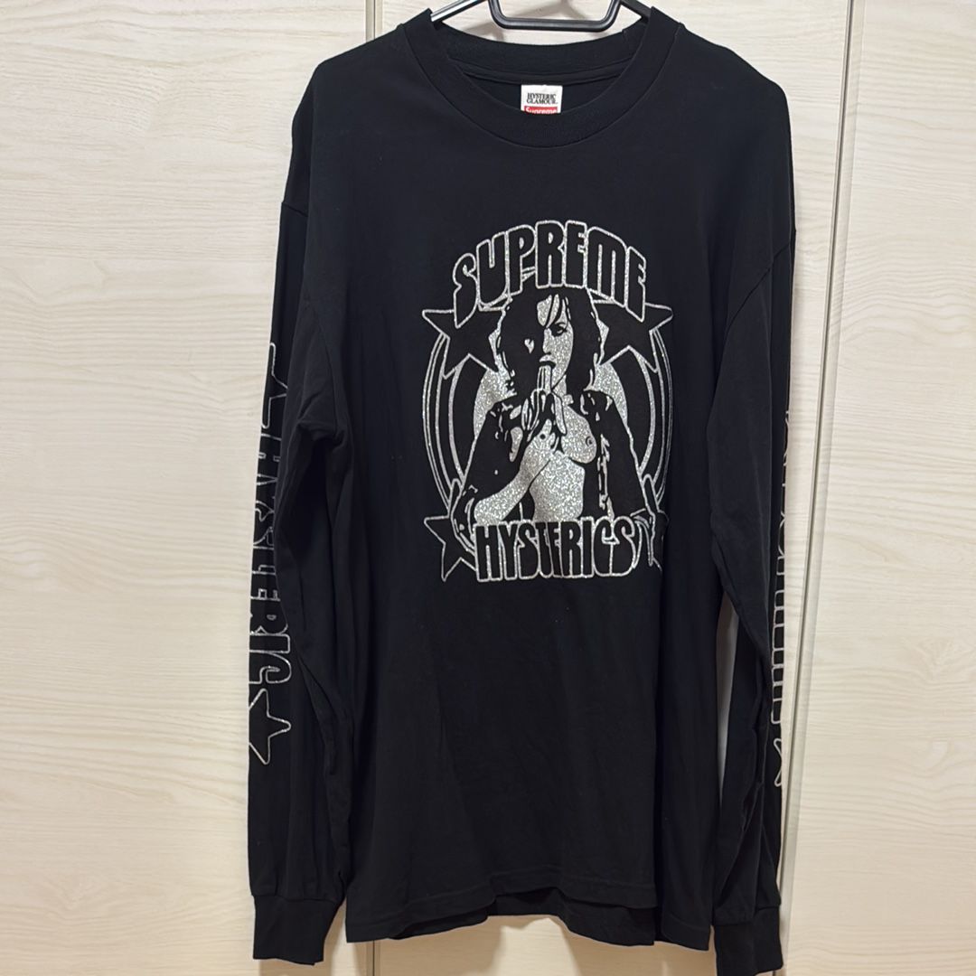 シュプリーム x ヒステリックグラマー エルエス Tシャツ "ブラック"
