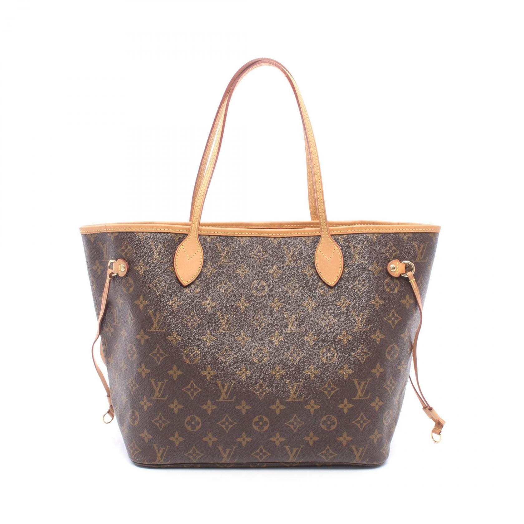 ルイ・ヴィトン LOUIS VUITTON ネヴァーフルMM トートバッグ バッグ PVCコーティングキャンバス レザー モノグラム レディース ブラウン系 M40156 【中古】