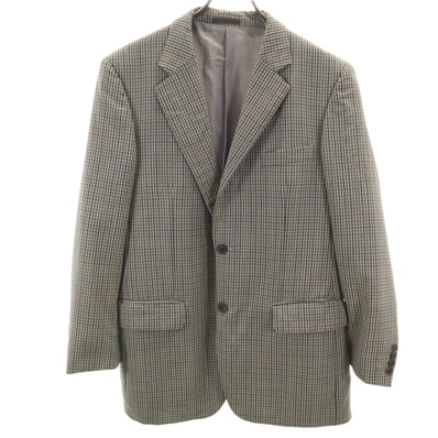 BURBERRY LONDON バーバリーロンドン 日本製 チェック柄 テーラードジャケット AB7 ベージュ 三陽商会