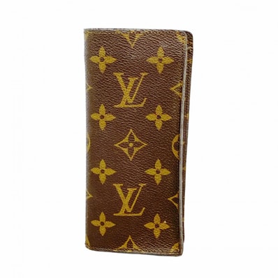 【6da0131-k】ルイヴィトン メガネケース モノグラム エテュイリュネットサーンプル M62962 ブラウン【中古】メンズ レディース ユニセックス