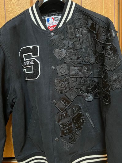 Supreme / New Era®/ MLB Varsity Jacket "Black"