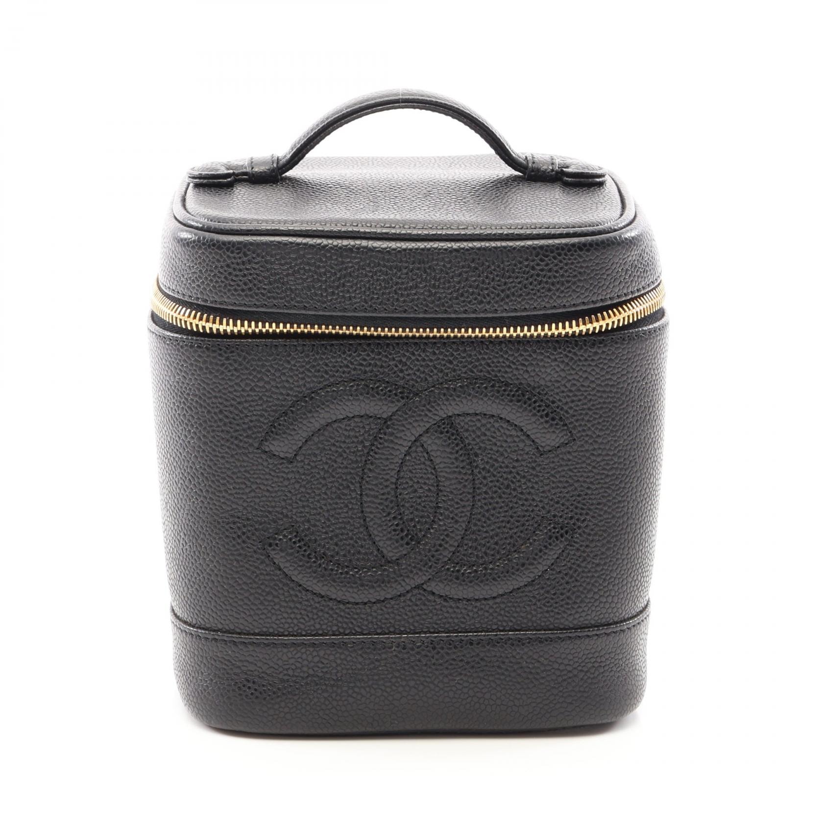 シャネル CHANEL ココマーク ハンドバッグ バッグ キャビアスキン(グレインドカーフ) レディース ブラック系 【中古】