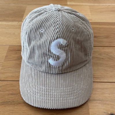 Supreme Corduroy S Logo 6-Panel "Stone"