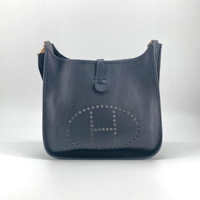 HERMES(エルメス) エブリン1 GM X刻印 ゴールド金具 ショルダーバッグ ノワール