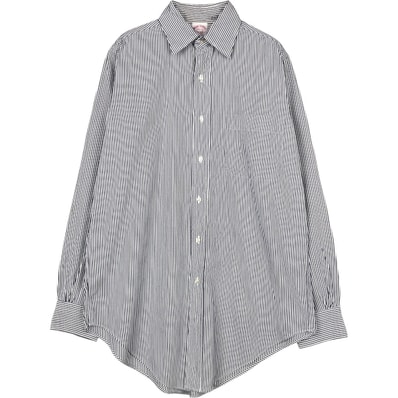 古着 90年代 ブルックスブラザーズ Brooks Brothers Est.1818 長袖 ストライプシャツ USA製 メンズS相当 ヴィンテージ/eaa666728
