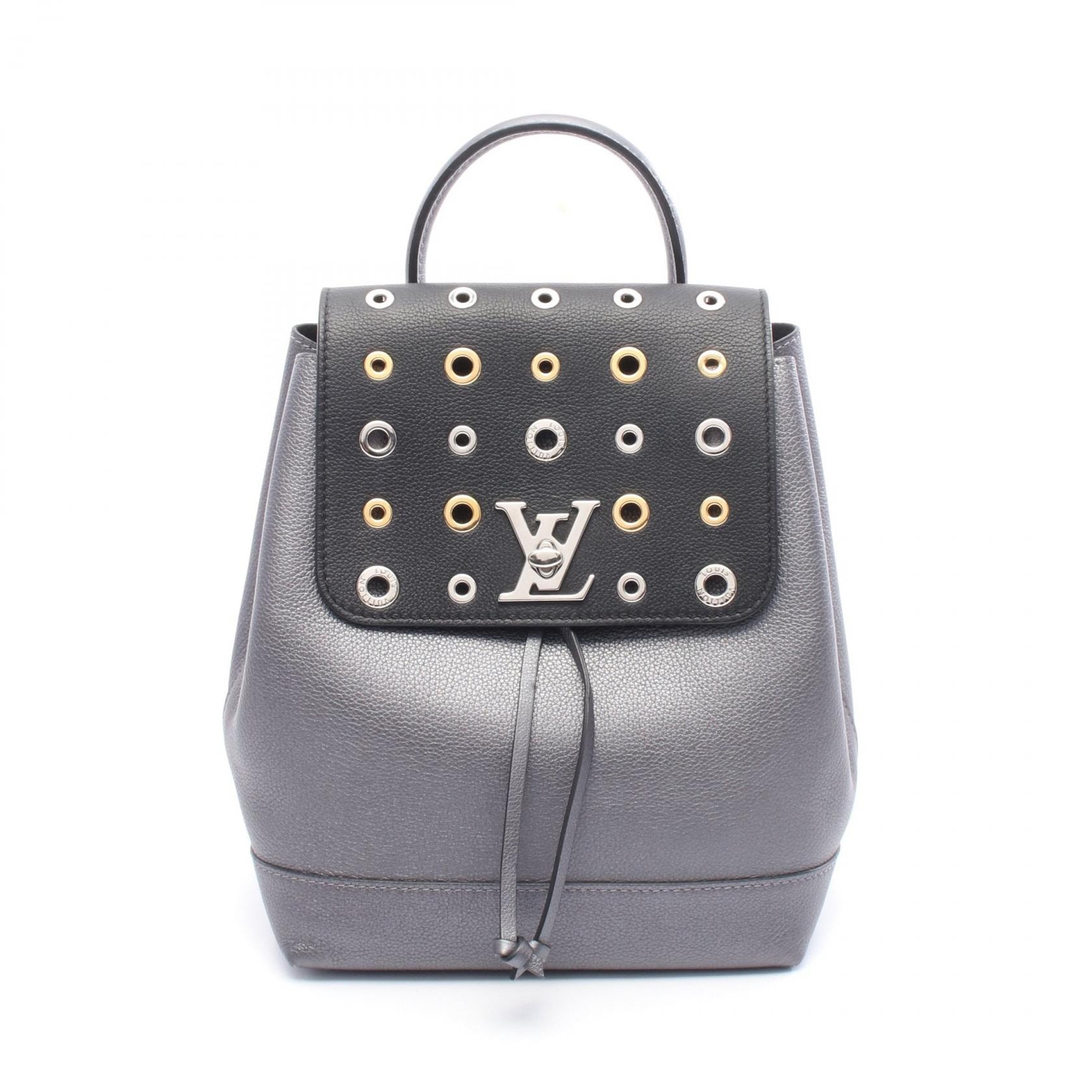 ルイ・ヴィトン LOUIS VUITTON ロックミー リュックサック バックパック バッグ レザー グレー レディース グレー系 M42868 【中古】
