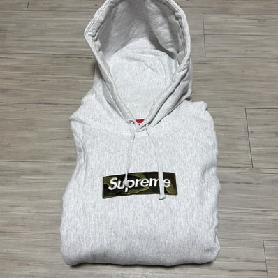 Supreme Box Logo Hooded Sweatshirt "Ash Grey" (23FW)