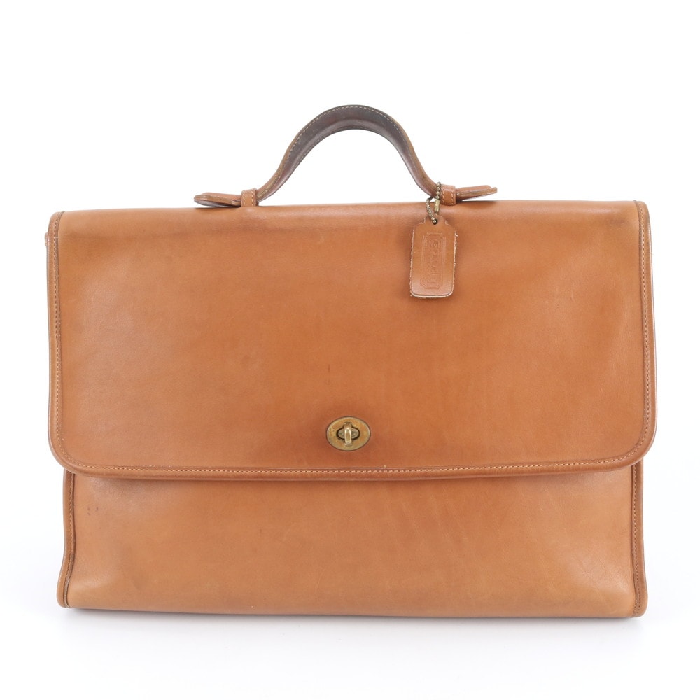 コーチ オールドコーチ ターンロックビジネス バッグ レザー