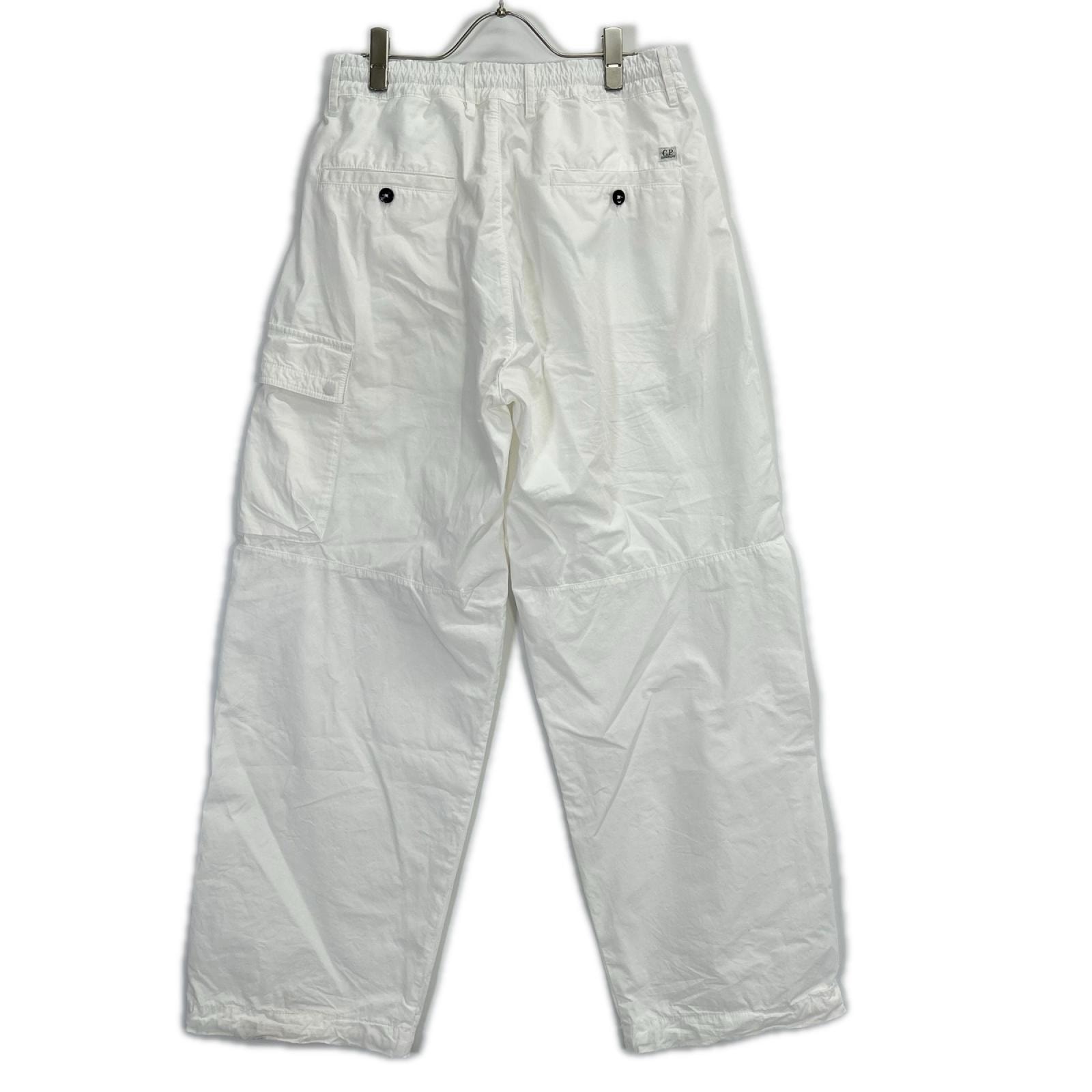 シーピーカンパニー 26SS ホワイト MICRO-REPS BOXY CARGO LENS PANTS Gunmetal パンツ 44