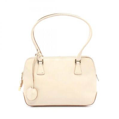サルヴァトーレフェラガモ Salvatore Ferragamo ハンドバッグ バッグ レザー レディース アイボリー系 21 2304 【中古】