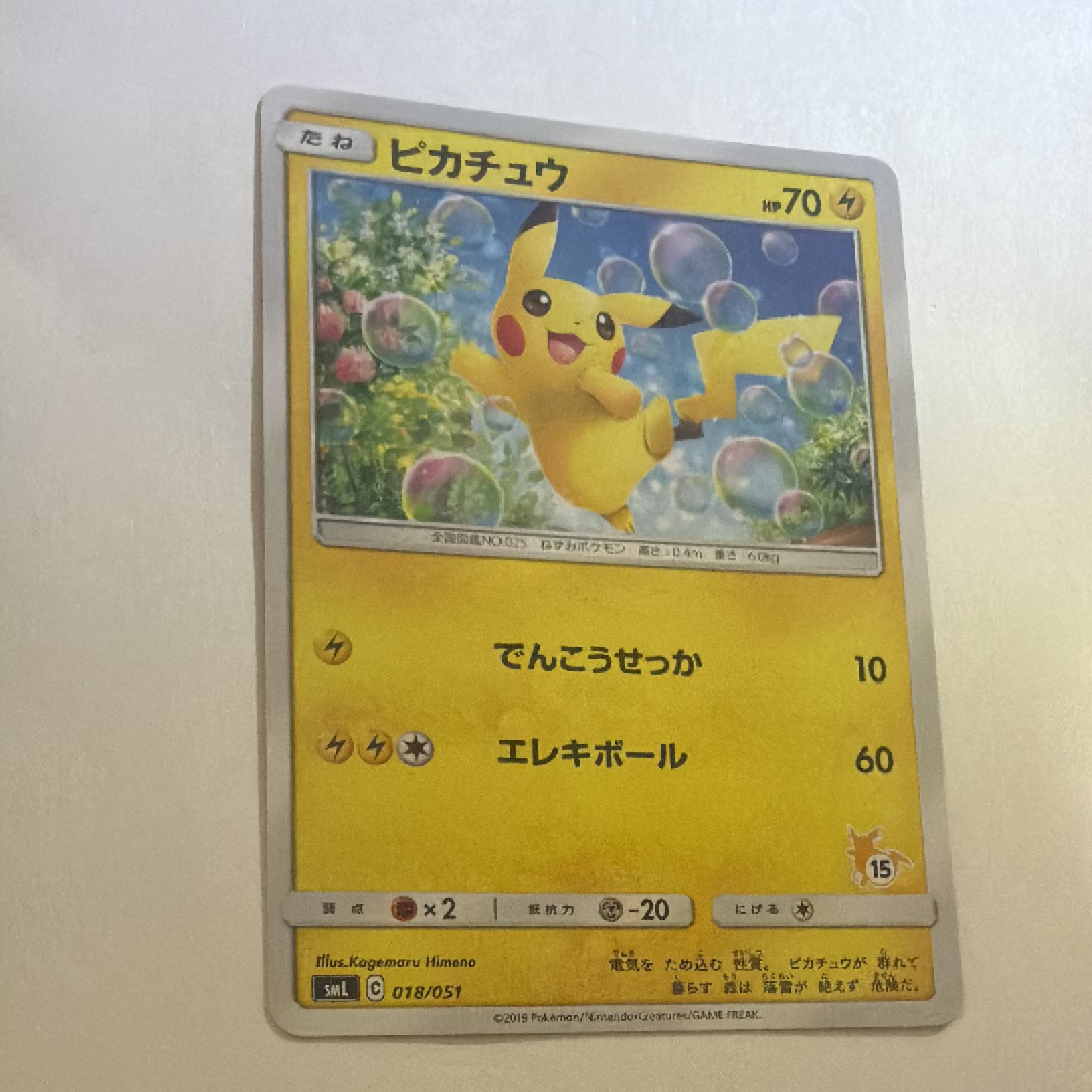 2枚　PSA10 ピカチュウ SML ファミリー　018/051 ＃15 連番 ピカチュウ (15)[SML 018/051](サン&ムーン「ファミリーポケモンカード