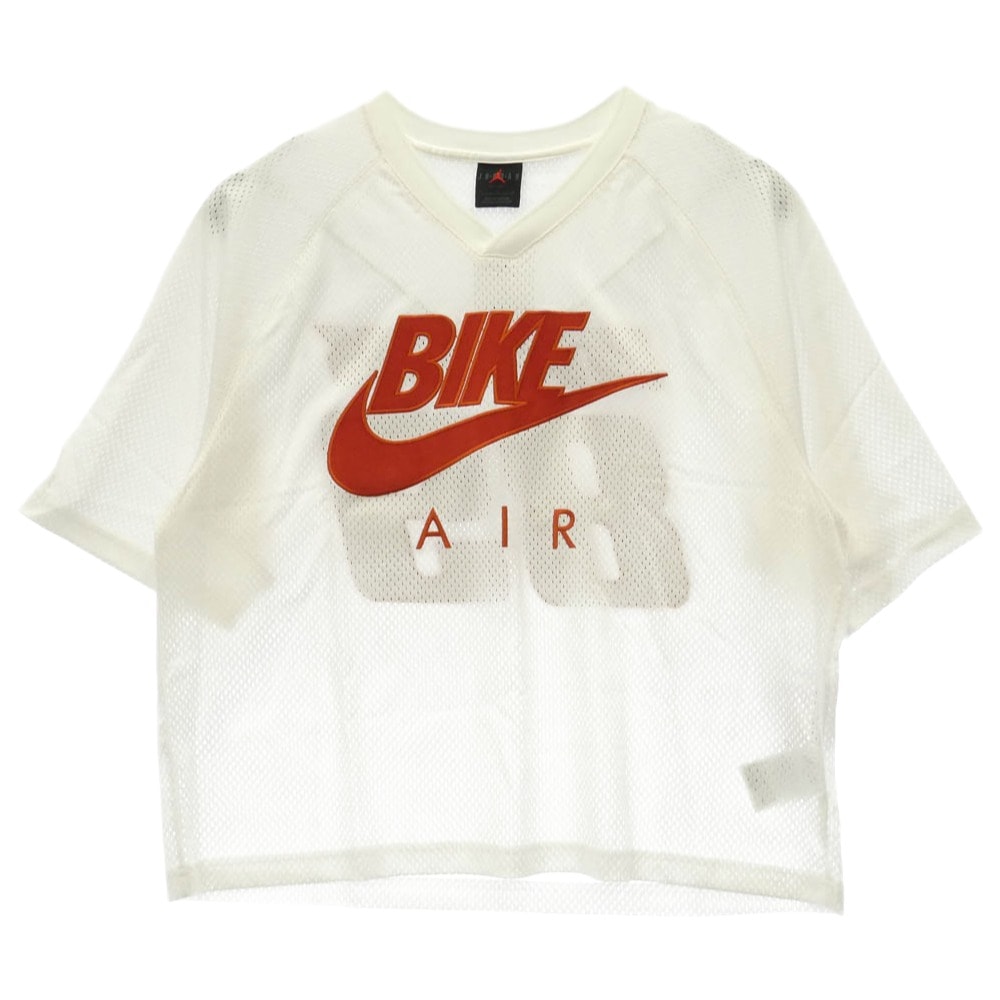 NIKE ナイキ 26ss IQ8156-133 JORDAN BRAND BIKE JERSEY ジョーダン ブランド バイク ジャージー Vネック Tシャツ カットソー ホワイト系【極上美品】【中古】