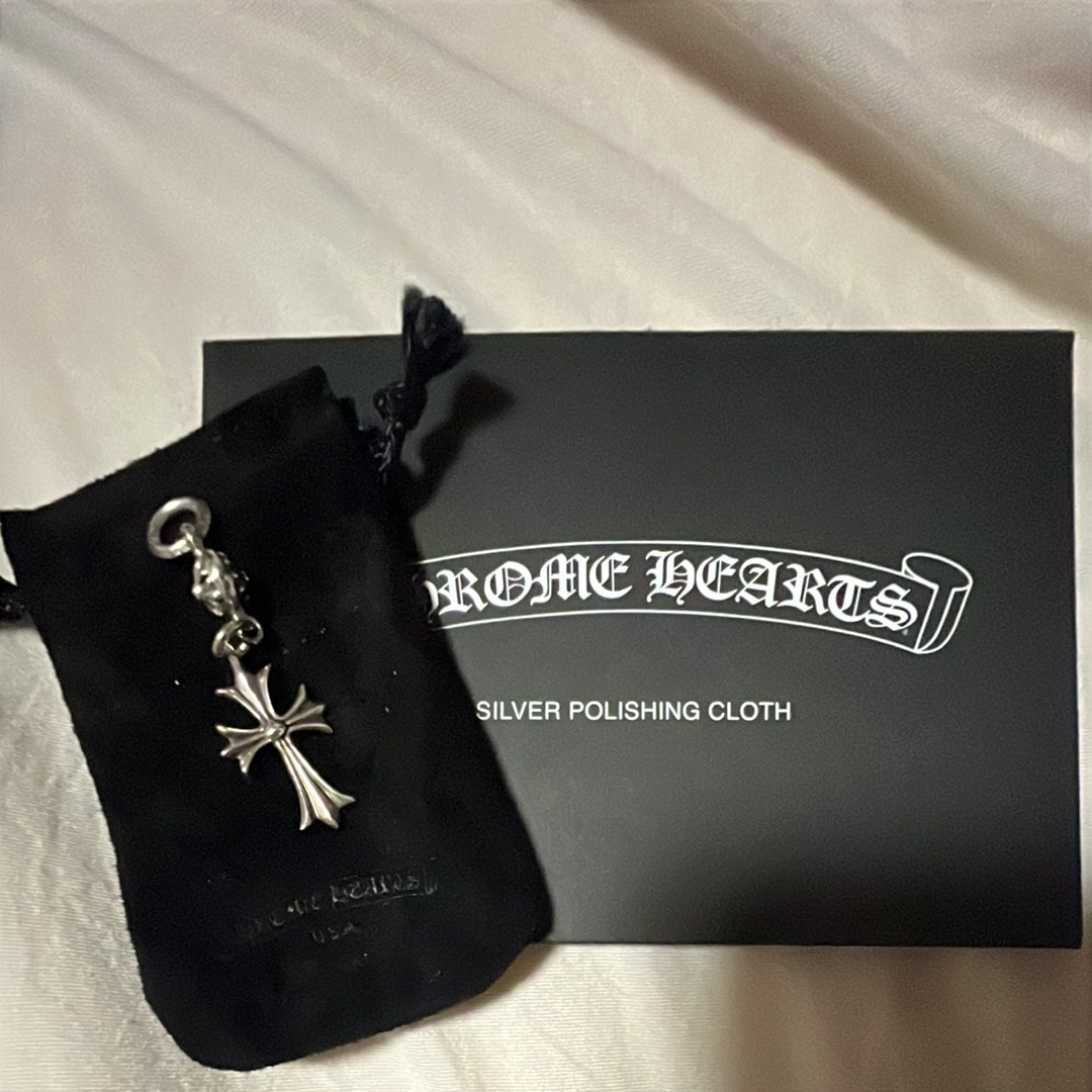 Chrome Hearts 1 Ball Tiny CH Cross Charm "Silver"