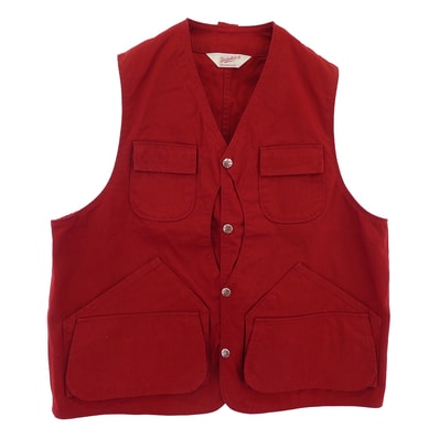 TENDERLOIN テンダーロイン ベスト T-FIELD VEST フィールド コットンダック生地 ベスト レッド レッド系 M【中古】
