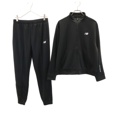 美品 NEW BALANCE ニューバランス トラックジャケット 上下セットアップ S ブラック ジャージ